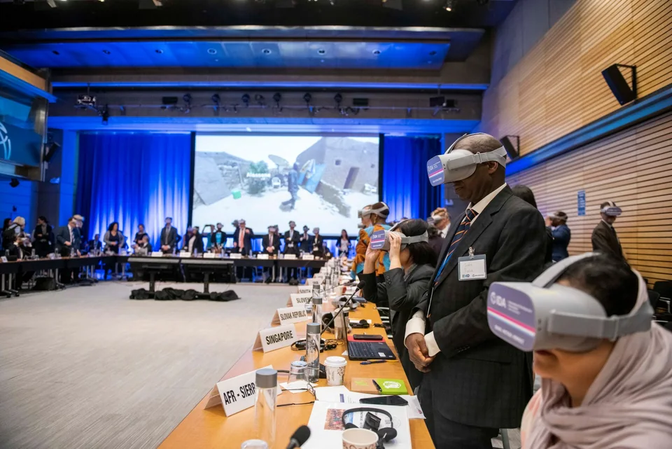 An immersive experience presented at the World Bank Group